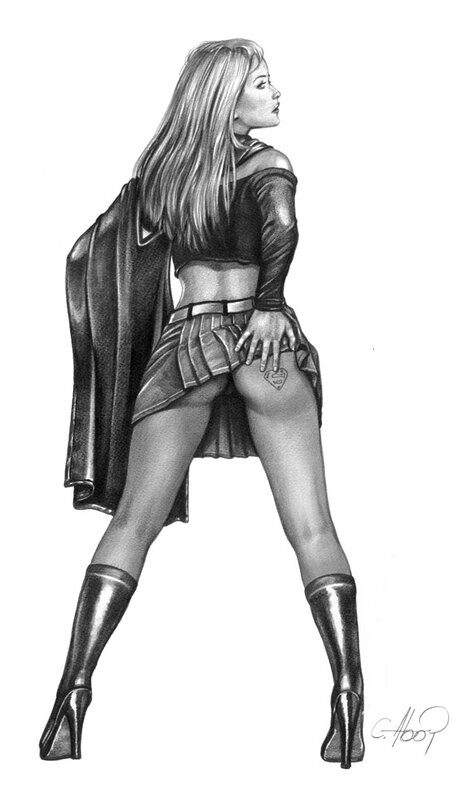 Supergirl par Claudio Aboy - Planche originale