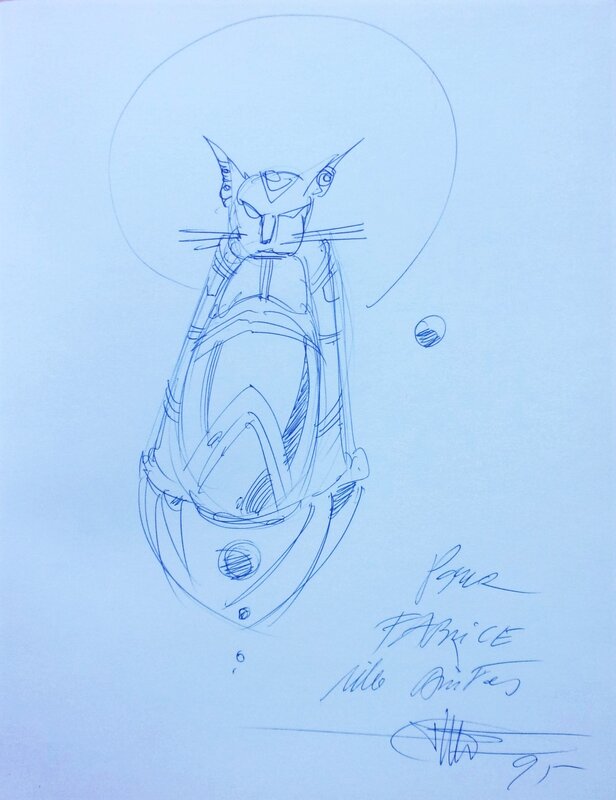 Philippe Druillet, Un chat à la facon... - Sketch