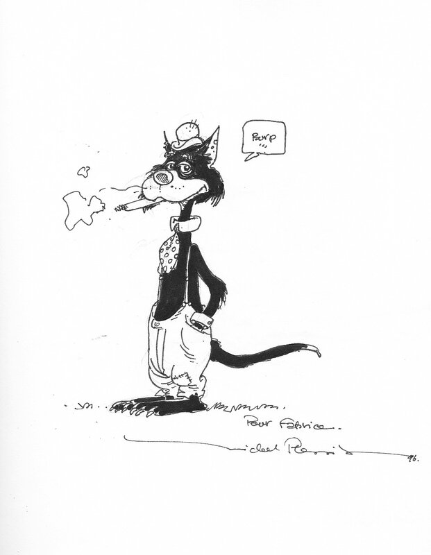 Chat des bas fonds by Michel Plessix - Sketch