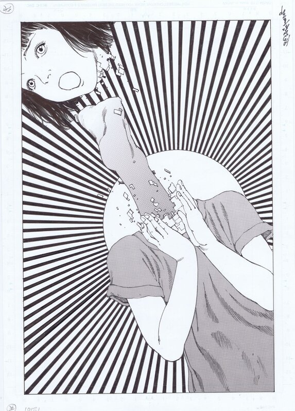 Shintaro Kago Manga page - Original Illustration