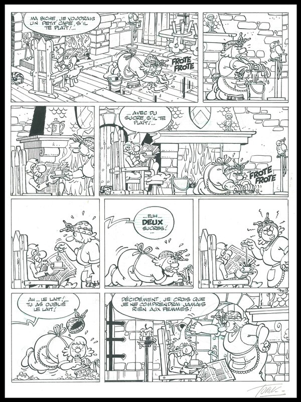 Robin Dubois par Turk - Planche originale