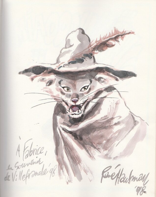 Chat brigand by René Hausman - Sketch