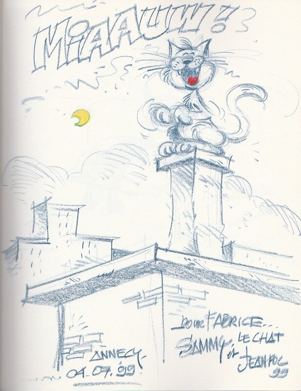Jean-Pol, Le chat sur le toit brulant - Dédicace