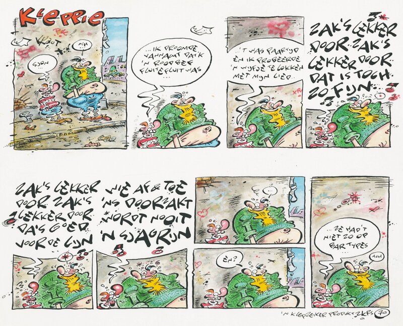 Eric Schreurs, 2001 - Kleppie / Joop Klepzeiker (Page - Dutch KV) - Comic Strip
