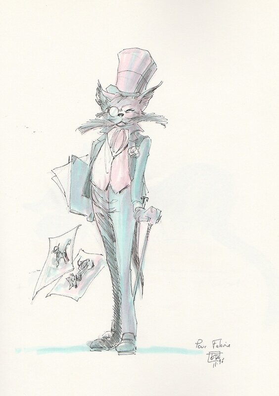 Chat dandy by Ciro Tota - Sketch