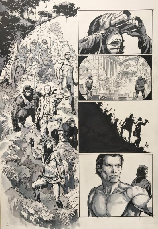 Fernando Dagnino, Tarzan on the Planet of the Apes - Planche originale