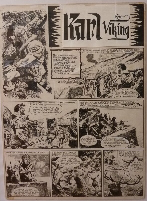 Don Lawrence, Karl the Viking -El Sarid the Merciless-  1962 - Planche originale