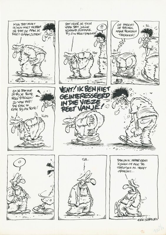 Eric Schreurs, 1985? - Oud Roze - Geharrebar 2/2 (Complete story - Dutch KV) - Comic Strip