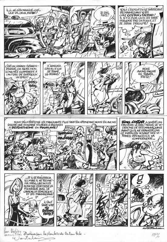 Wasterlain : Docteur Poche tome 1 planche 20 - Planche originale