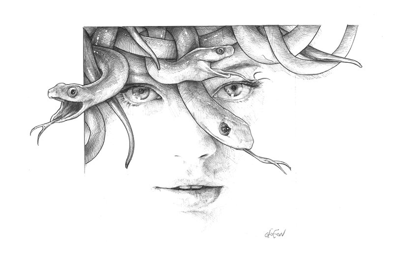 Medusa par Gedeon - Planche originale