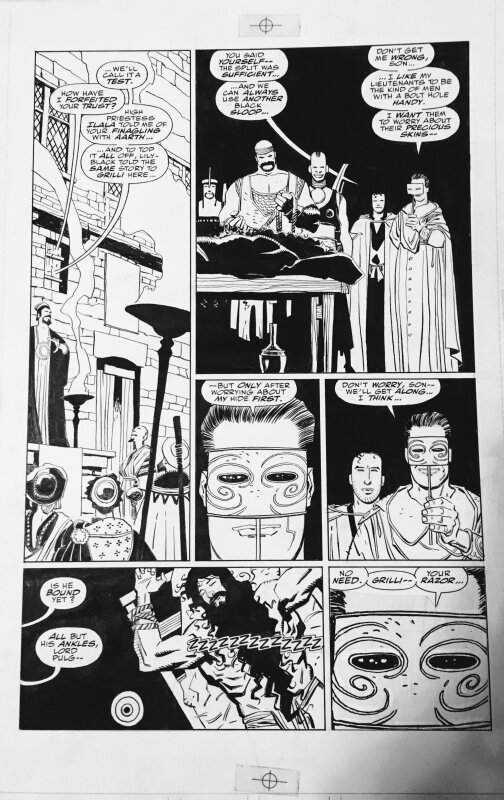 Mike Mignola, Fafhrd and The Gray Mouser Vol 4 page 17 - Planche originale