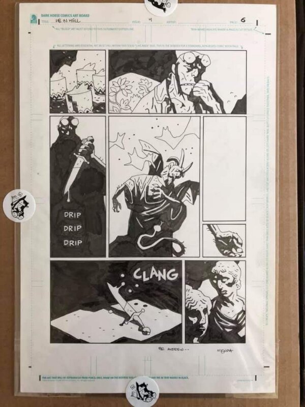 Mike Mignola, Hellboy in Hell issue 4 page 6 - Planche originale