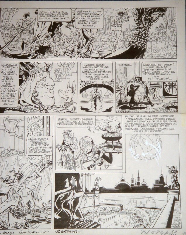 Jean-Claude Mézières, Pierre Christin, Valerian ET LAURELINE - Planche originale