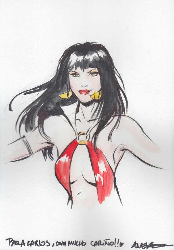 Vampirella par Aneke - Dédicace