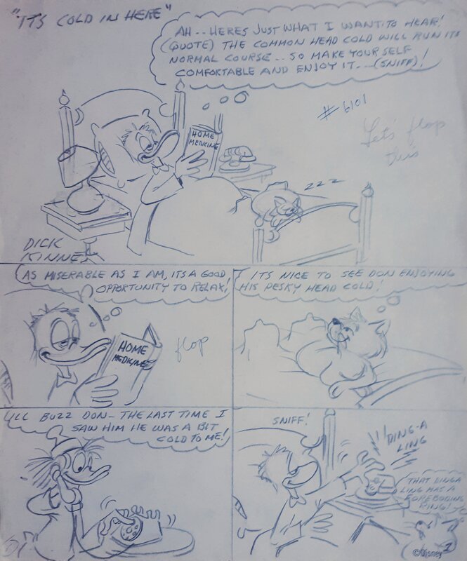 Donald and Fethry par Dick Kinney - Œuvre originale