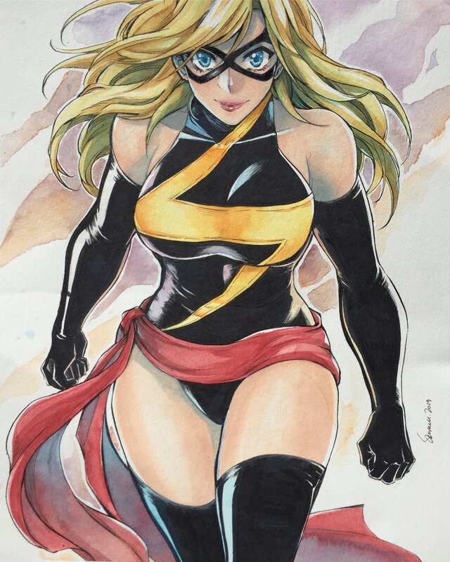 Miss Marvel by Saowee - Original Illustration