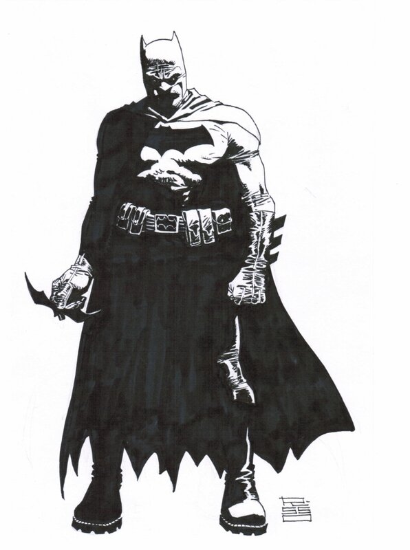 Eduardo Risso Batman - Original Illustration