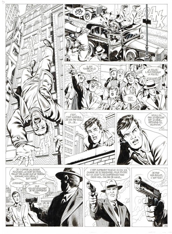 Jean-Yves Mitton, De silence et de sang tome 5 planche 35 - Planche originale