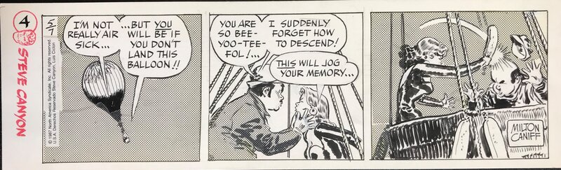 Steve Canyon par Milton Caniff - Planche originale