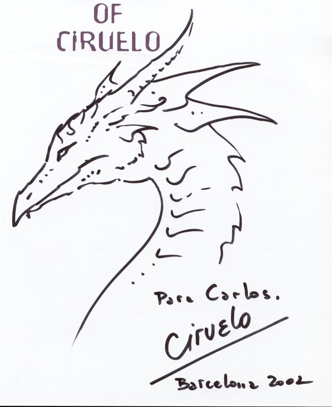 Tête de Dragon by Ciruelo - Sketch