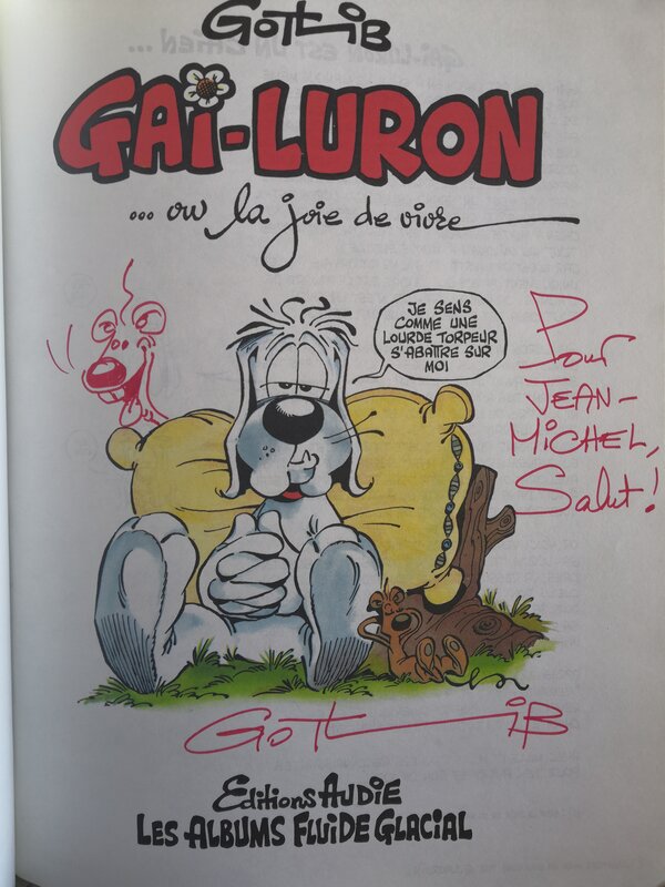 Gai luron by Gotlib - Sketch