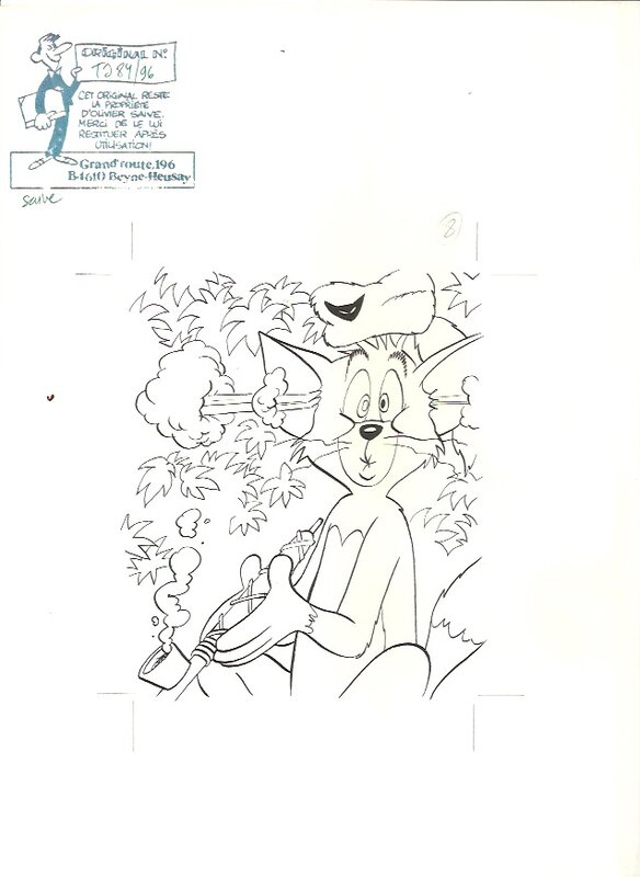 Tom et jerry by Olivier Saive - Original Illustration