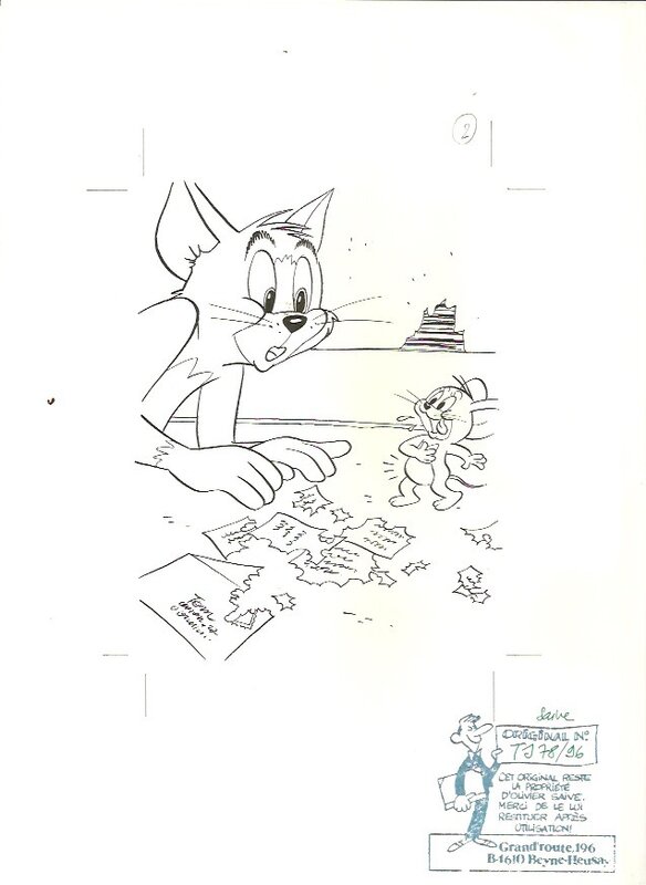 Tom et jerry par Olivier Saive - Illustration originale