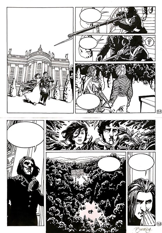 En vente - Dominique Bertail, Shandy un anglais dans l'Empire - Planche originale