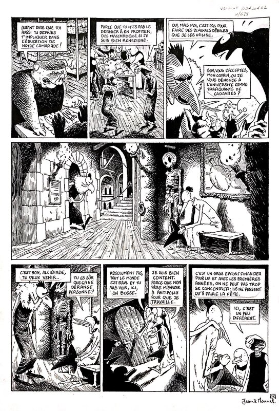 Donjon MONSTERs par Jean-Emmanuel Vermot Desroches, Lewis Trondheim, Joann Sfar - Planche originale