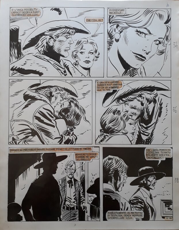 Le dernier shérif par Jordi Bernet - Planche originale