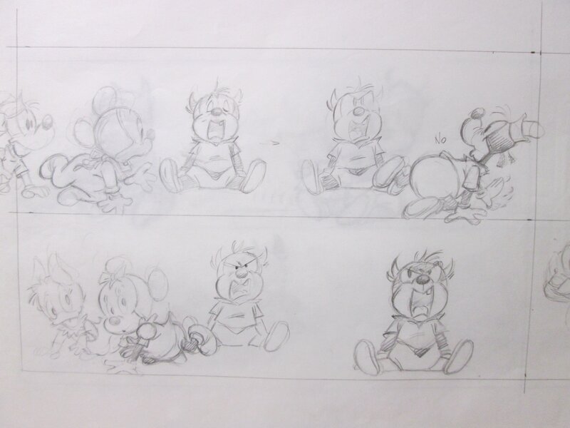 Baby Disney by Claude Marin - Original art