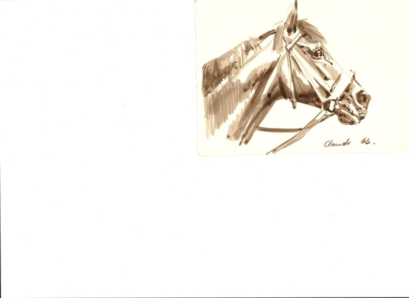 Le cheval par Derib - Planche originale