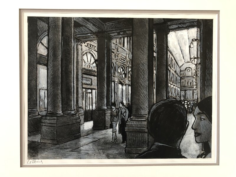 En vente - Jean-Claude Götting, Bruxelles - Galerie de la Reine - Illustration originale