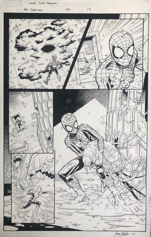 David Nahayama, Spider-Man vol 33 page 19 - Planche originale