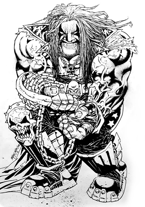 Filip Myszkowski, Tribute to Lobo - encre - Original art