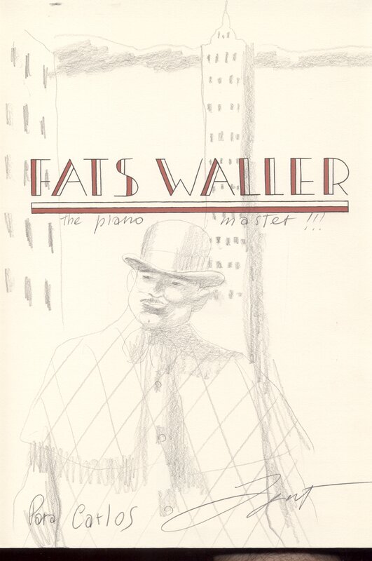 Fats Waller by Igort - Sketch