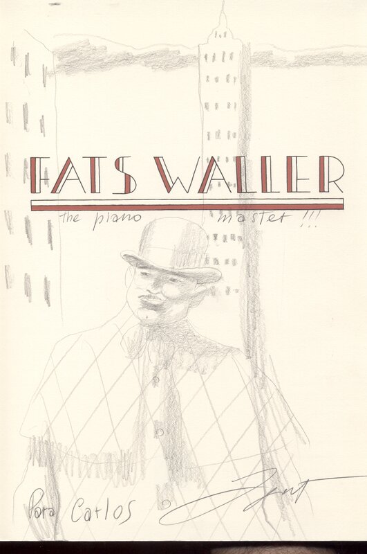 Fats Waller par Igort - Dédicace