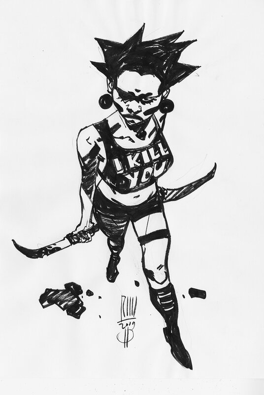 For sale - I Kill You by Roberto Ricci - Original Illustration