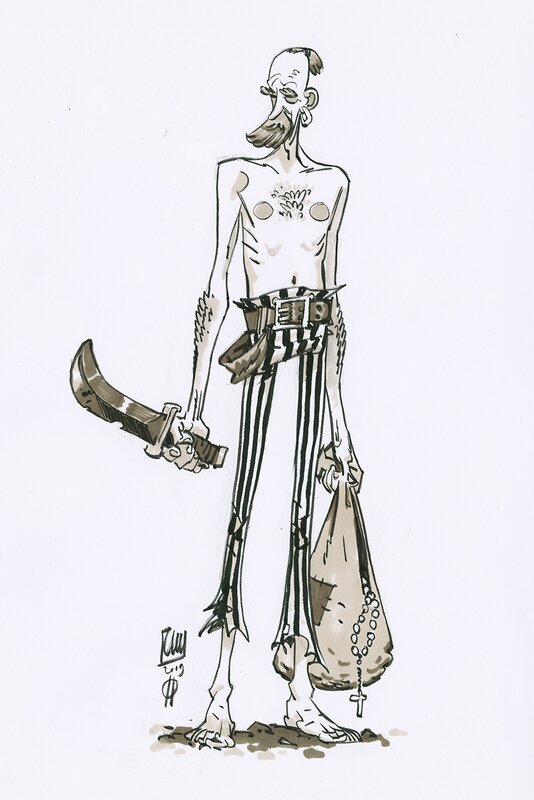 En vente - Pirate par Roberto Ricci - Illustration originale