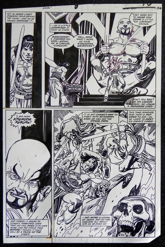 Gil Kane, King size annual conan 6 p.40 - Comic Strip