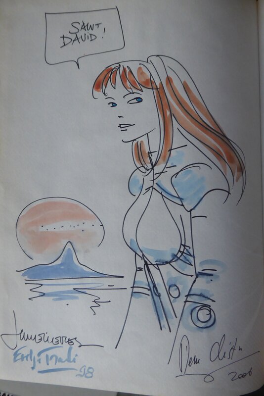 Laureline par Jean-Claude Mézières, Evelyne Tran-Lê - Dédicace