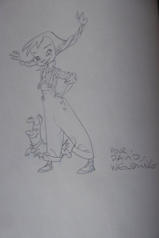 Dorothy et toto by Claire Wendling - Sketch