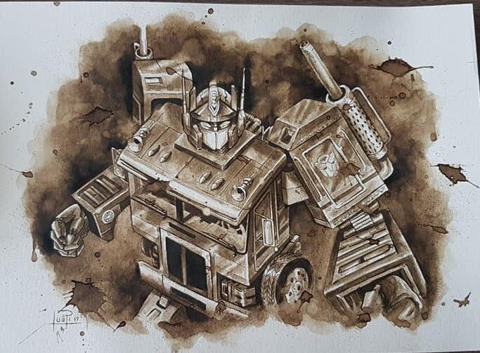 Optimus prime par Juapi - Illustration originale