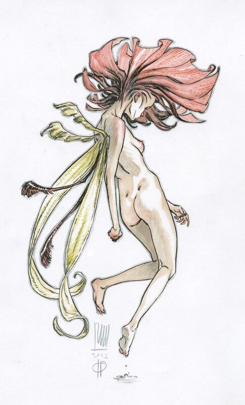 En vente - Fleur par Roberto Ricci - Illustration originale