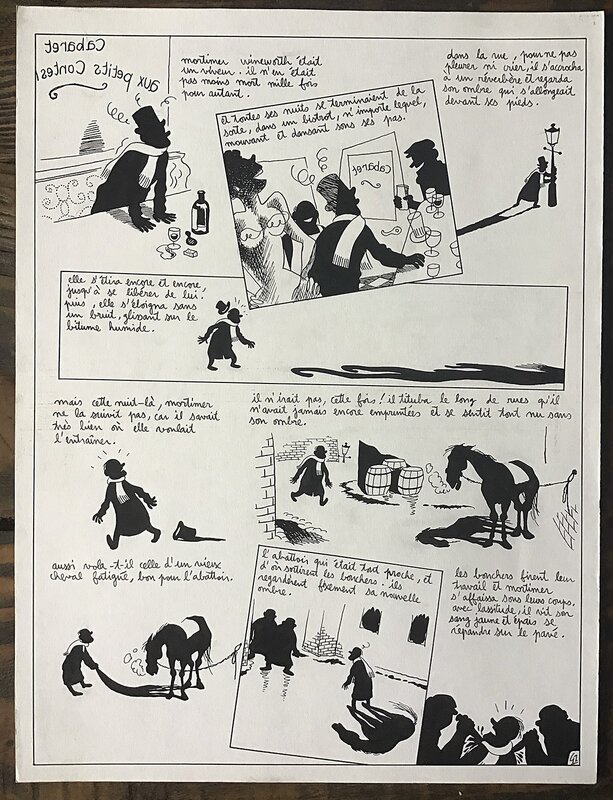 Un PETIT CONTE NOIR de Frank Le Gall, - Comic Strip