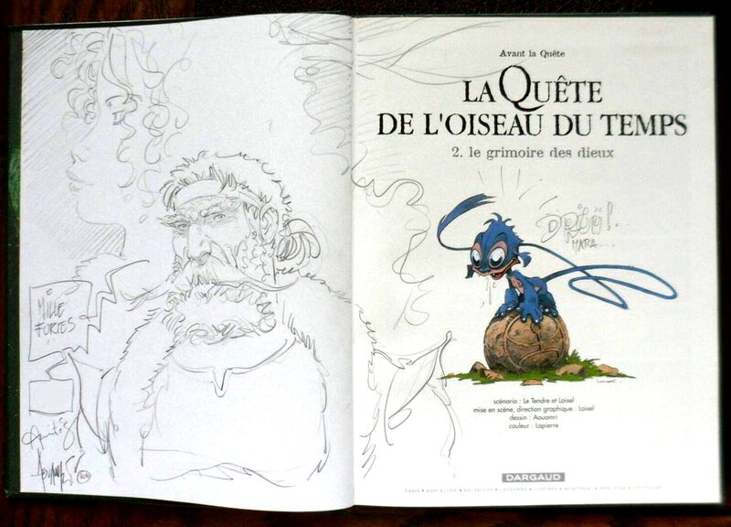 Mohamed Aouamri, Régis Loisel, François Lapierre, La Quete de L'oiseau du Temps - Sketch