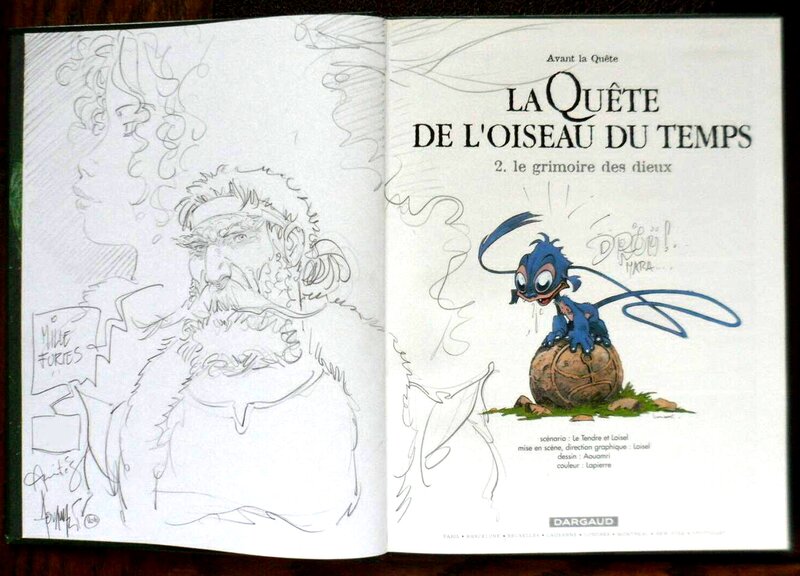 Mohamed Aouamri, Régis Loisel, François Lapierre, La Quete de L'oiseau du Temps - Dédicace