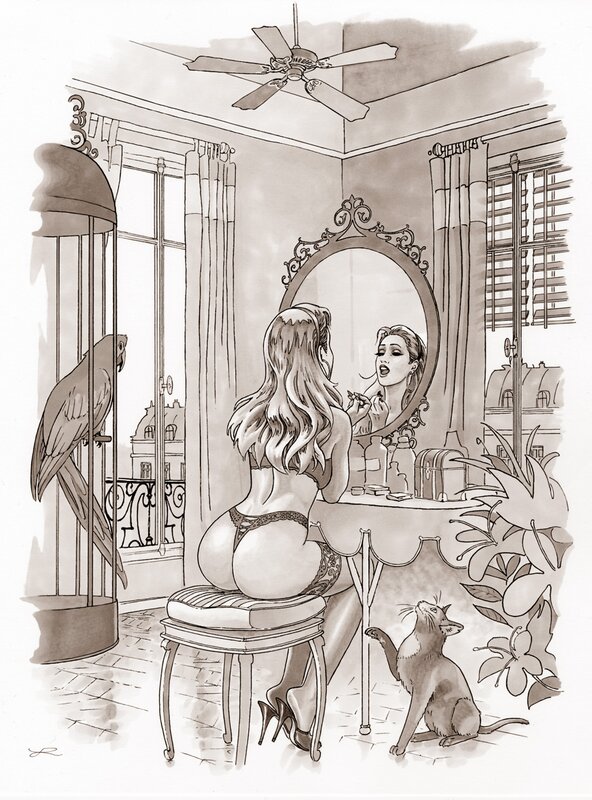 Boudoir Coco par Lounis Chabane - Planche originale