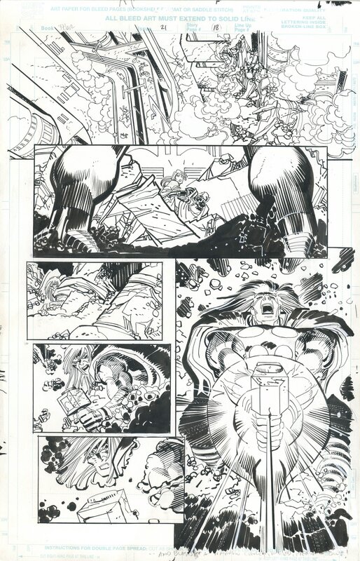 THOR nº 21 - Page 8 par John Romita Jr., Klaus Janson, Dan Jurgens - Planche originale