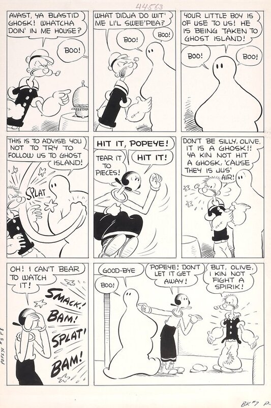 Popeye #3 par Bud Sagendorf - Planche originale